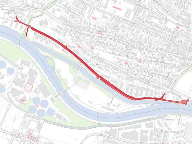 In der Winzerhalde und am Giessen entstehen neue Grünflächen, 29 Bäume werden gepflanzt, Sitzgelegenheiten geschaffen und Begegnungszonen mit Tempo 20 eingerichtet.