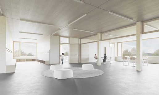 Die Schulanlage Riedhof in Zürich-Höngg soll bis 2028 erweitert werden.