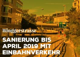 Baustellen-Information Hönggerstrasse